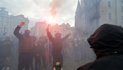 Demonstrace v Praze.