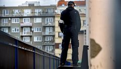 Policejní zákrok na Vy�ehrad�.