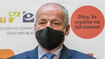 Ministr zdravotnictv Roman Prymula oznmil na tiskov konferenci, e...