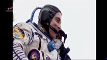 Člen posádky lodi Sojuz MS-16 Christopher Cassidy.