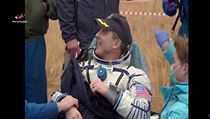Člen posádky lodi Sojuz MS-16 Christopher Cassidy.