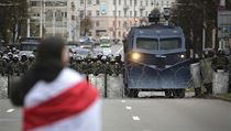 Centrum běloruské metropole dnes před demonstrací uzavřely stovky policistů a...
