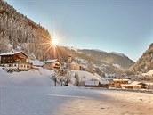 Výhled na Ischgl v zim