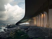 Unikátní stavba i vyhlídka. V Norsku vyroste stavba ve tvaru velrybí ploutve
