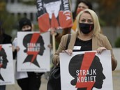 Aktivisté, bojující za práva en, bhem demonstrace ve Varav.