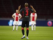 Brazilský fotbalista Fabinho pomohl k výhe Liverpoolu nad Ajaxem.