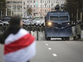 Centrum bloruské metropole dnes ped demonstrací uzavely stovky policist a...