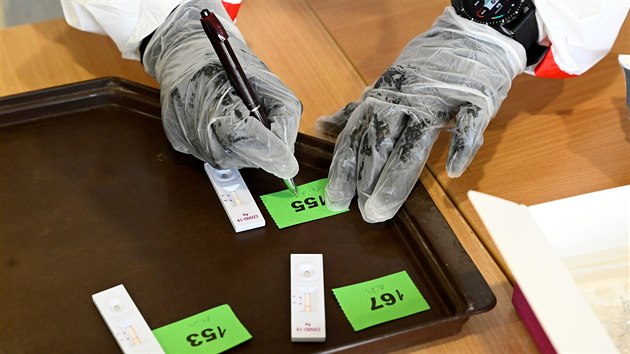 Testov�n� na koronavirus na Slovensku.