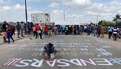 Demonstrace v Nigérii.