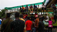 Protesty v Nigérii.