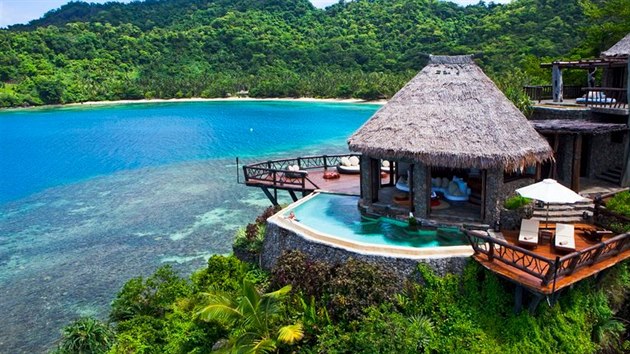 Luxusní resort na Fidži.