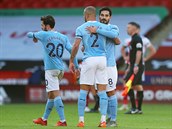 Fotbalisté Manchesteru City vyhráli v 7. kole anglické ligy 1:0 na hiti...