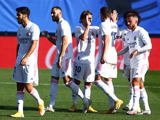Fotbalist Realu Madrid doma porazili novka panlsk ligy Huescu 4:1