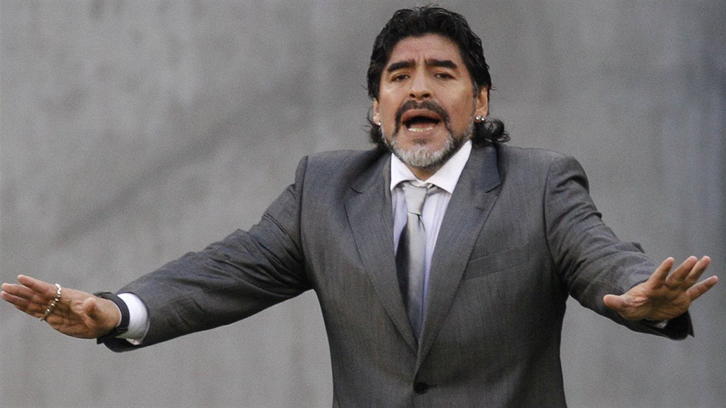 Trenér a legendární fotbalista Diego Maradona