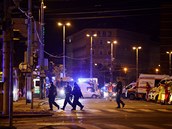 Policie hlídá sted Vídn, kde dolo k útoku.