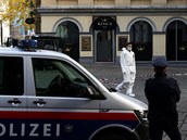 Policie po útoku ve Vídni.