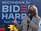 Demokratická kandidátka na víceprezidentku Kamala Harris v Michiganu.