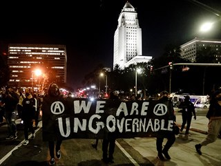 Protesty v Los Angeles.