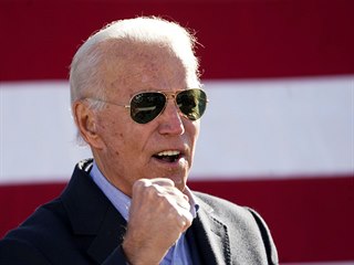 Prezidentsk kandidt Joe Biden v posledn den kampan v Pensylvnii.