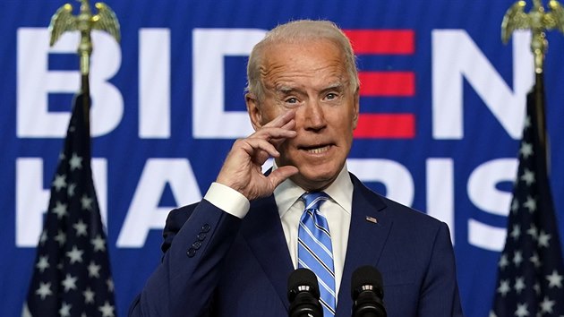 Demokratický prezidentský kandidát Joe Biden.