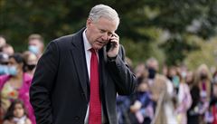 Personální éf Bílého domu Mark Meadows na snímku z 30. íjna. Meadows se...