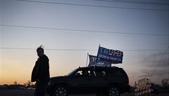 V Kenoshi se sjela flotila aut na podporu prezidenta Donalda Trumpa.