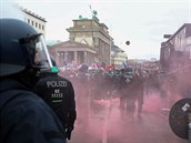 Demonstrace se uskutenily napí Berlínem.