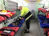 Praská záchranná sluba vyslala pro deset pacient s covidem-19 do Beneova...