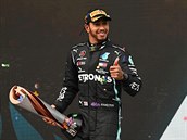 Britský jezdec formule 1 Lewis Hamilton.