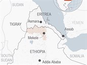 Na severu Etiopie se v posledních týdnech rozhoely boje mezi Tigrajskou...