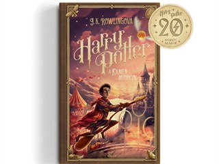 Oblka knihy Harry Potter a kmen mudrc od Adrina Macha.
