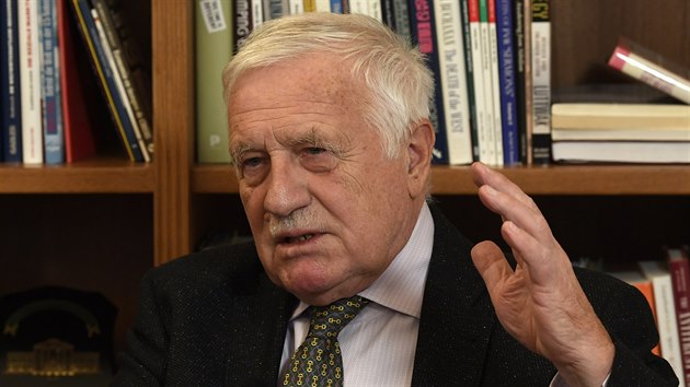 Bývalý prezident Václav Klaus poskytl 12. listopadu 2020 v Praze rozhovor eské...