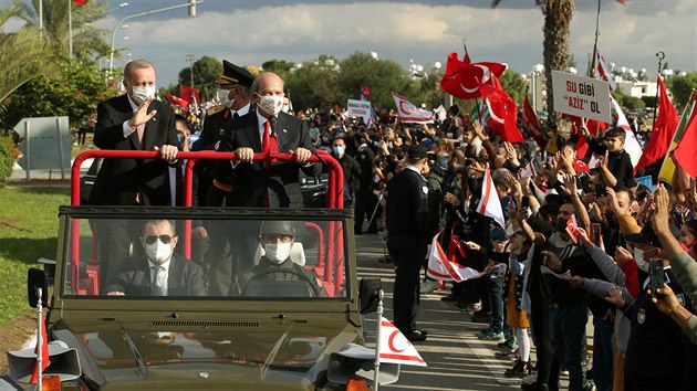 Turecký prezident Recep Tayyip Erdogan dnes navtívil Severokyperskou republiku...