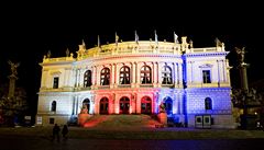 Rudolfinum v národních barvách.