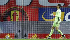 Belgický brankář Thibaut Courtois předvedl v utkání proti Dánsku obrovskou...