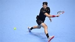 Rakouský tenista Dominic Thiem na Turnaji mistr.