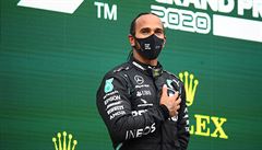 Britský jezdec formule 1 Lewis Hamilton.