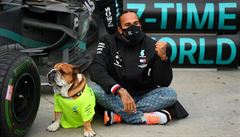 Britský jezdec formule 1 Lewis Hamilton.