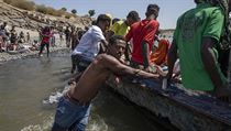 Tigrajští uprchlíci na etiopsko-súdánské hranici.