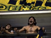 Argentinská fotbalová legenda Diego Maradona na fotografii z roku 2008