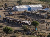 Uprchlický tábor v Súdánu, kam uprchly tisíce Etiopan.
