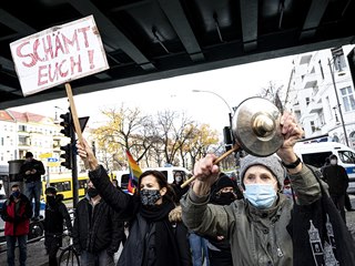Demonstrace v Berln.