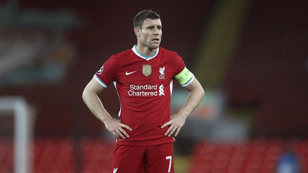 Kapitán Liverpoolu James Milner.