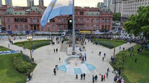 Pohled na ulice Buenos Aires.