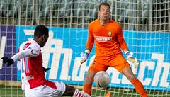 Utkání 8. kola první fotbalové ligy: SFC Opava - Slavia Praha, 21. listopadu...