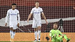 Fotbalisté Leicesteru po inkasované brance.