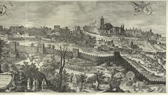 Pohled na Prahu ze Sadelerova prospektu z roku 1606.