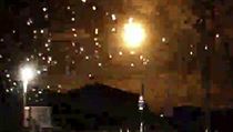 Padajc meteor zachycen v prefektue Tokuima na jihu Japonska.