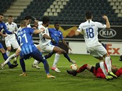 Gent vs. Liberec, Evropská liga: Sinan Bolat inkasuje druhý gól.
