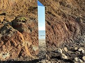 Na plái ostrova Wight v jiní Anglii se objevil záhadný lesklý monolit.